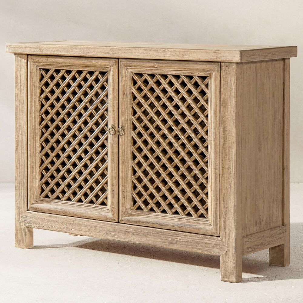 Jennifer Taylor Home Arden 51" 2-Door Accent Storage Cabinet in Heritage Light Natural Brown, , large