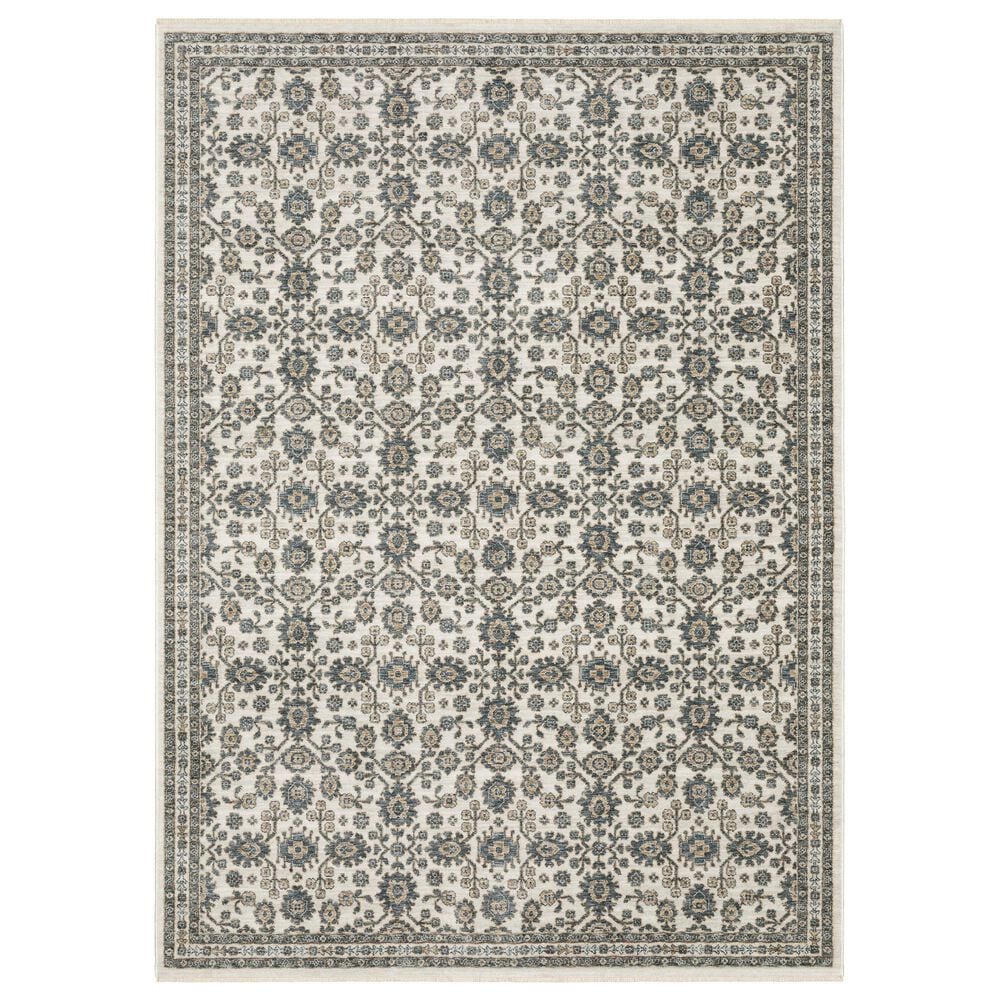 Oriental Weavers Echo Ivory and Blue 9"10" x 12"10" Area Rug, , large