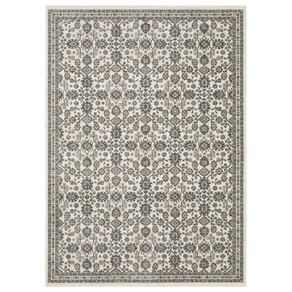 Oriental Weavers Echo Ivory and Blue 9"10" x 12"10" Area Rug, , large