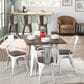 Lumisource Oregon Stackable Dining Chair in Esoressi/Vintage White (Set of 2), , large