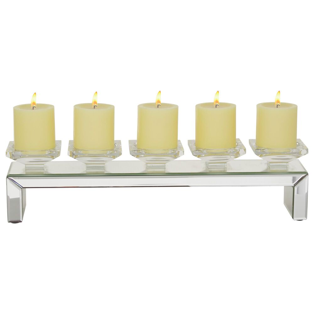 Maple and Jade Glam Candle Holder in Clear, , large
