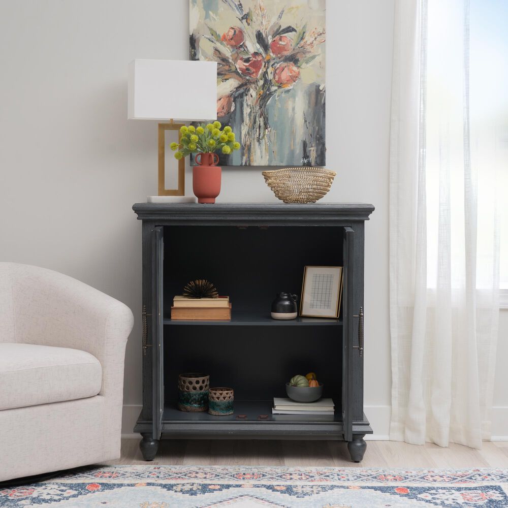 Linon Home Decor Kelcey 2-Door Cabinet in Grey, , large