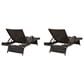 Ashley Kantana Patio Chaise Lounge in Brown (Set of 2), , large