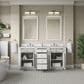 James Martin Bristol 72" Double Bathroom Vanity Cabinet in Bright White, , large