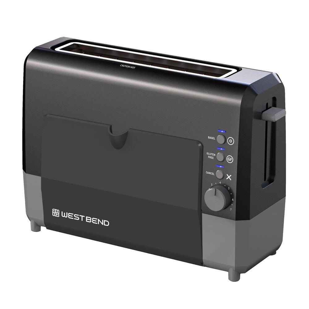 West Bend QuikServe 2-Slice Toaster with Extra Wide Slots in Black, , large