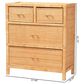 Baxton Studio Vaere 4-Drawer Storage Cabinet in Natural Brown, , large