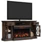 Fabio Flames Hamilton 70" TV Stand with Fireplace in Prairie Brown, , large