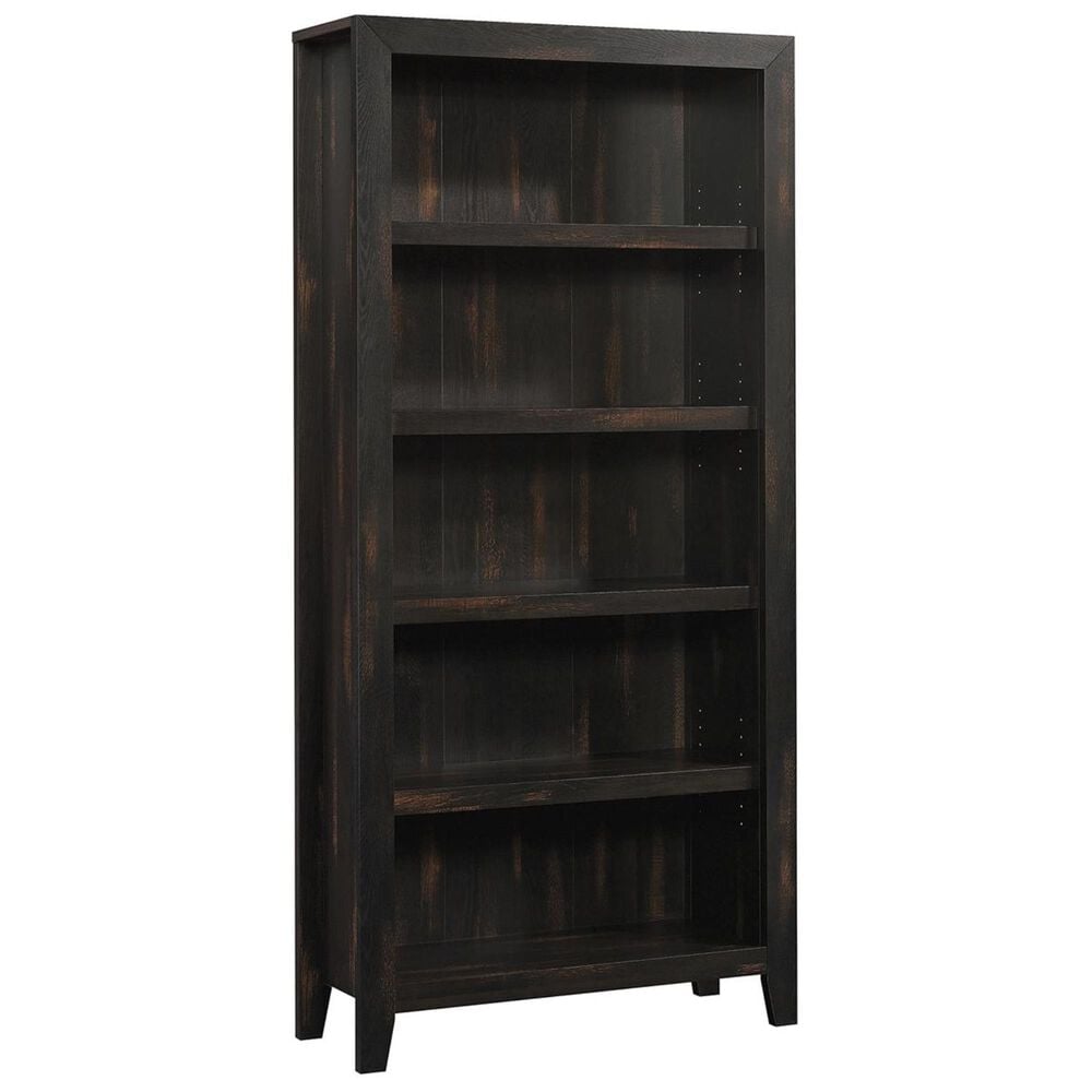 Sauder Dakota Pass 5-Shelf Bookcase in Char Pine, , large