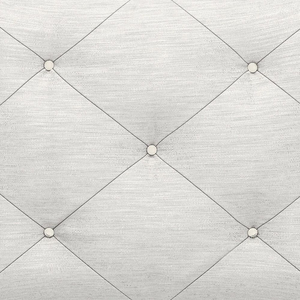 Ashley Kozlani Upholstered Vanity Stool in Matte White, , large