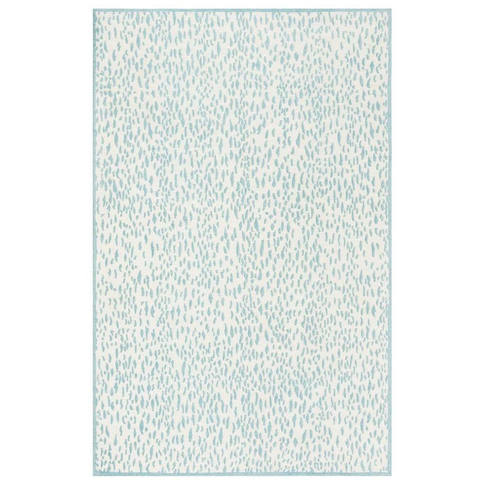 Safavieh Marbella 5" x 8" Turquoise and Ivory Area Rug, , large