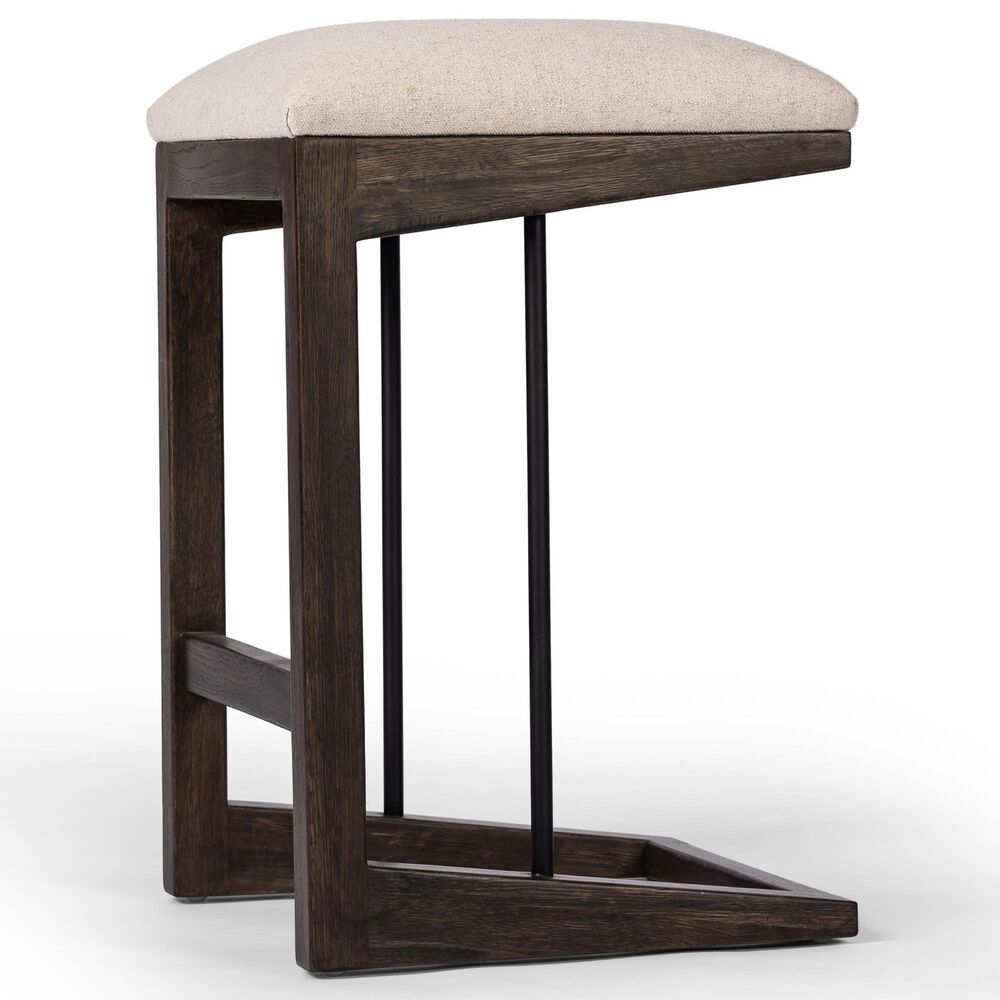 Four Hands Finn Counter Stool in Sienna Brown Oak and Midnight, , large
