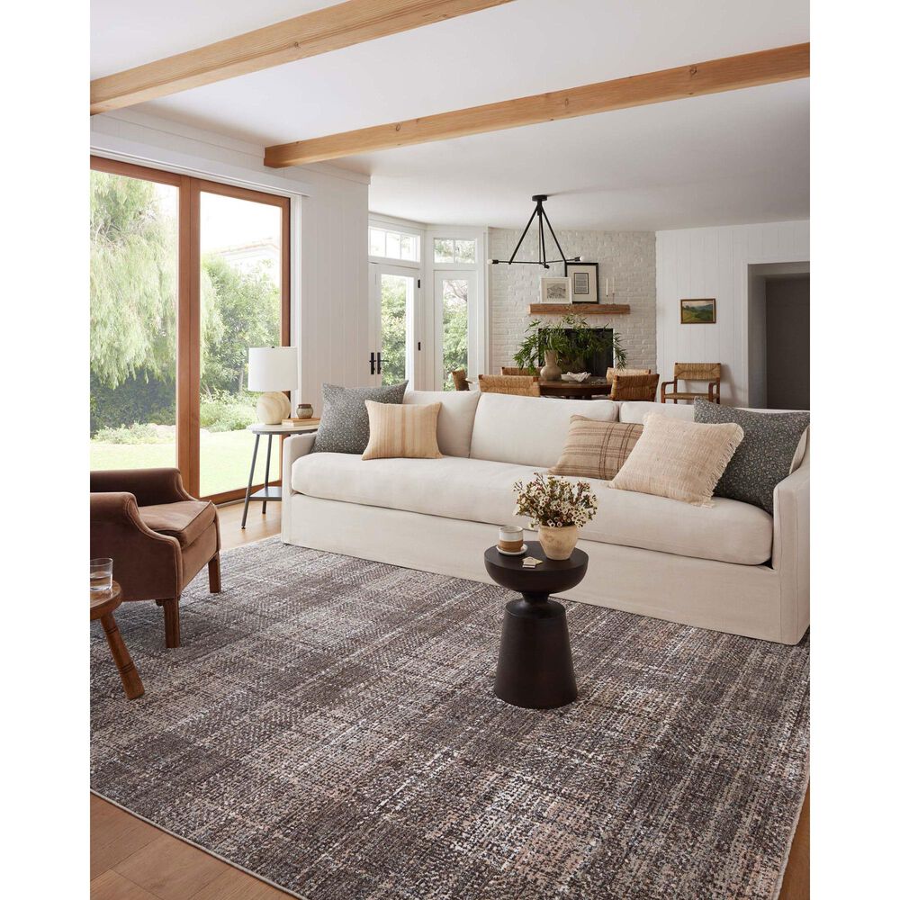 Angela Rose Ember 3&#39;6&quot; x 5&#39;6&quot; Graphite and Multicolor Area Rug, , large