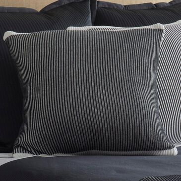 Ann Gish Rib 20" x 20" Throw Pillow in Black and White, , large