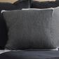 Ann Gish Rib 20" x 20" Throw Pillow in Black and White, , large