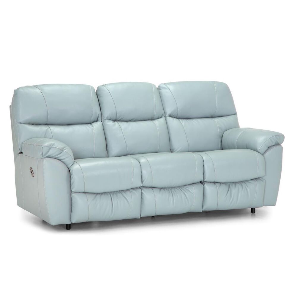 Moore Furniture Cabot Power Reclining Sofa with Integrated USB Port in Bison Aqua, , large