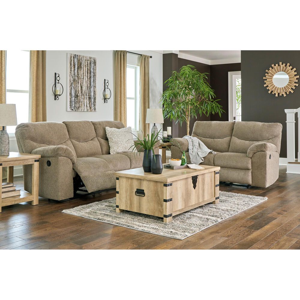 Ashley Alphons Manual Reclining Sofa in Briar, , large