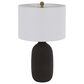 Cal Lighting Trani Ceramic Table Lamp in Matte Black, , large