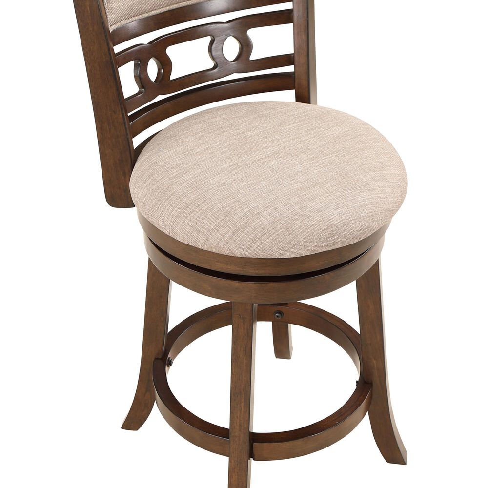 New Heritage Gia 24" Swivel Counter Stool in Cherry, , large