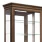 Chapel Hill Accents Sliding Door Curio Cabinet in Brown, , large