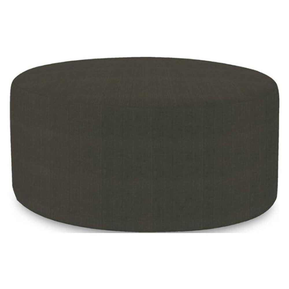 Howard Elliott Universal 36" Round Ottoman in Charcoal, , large