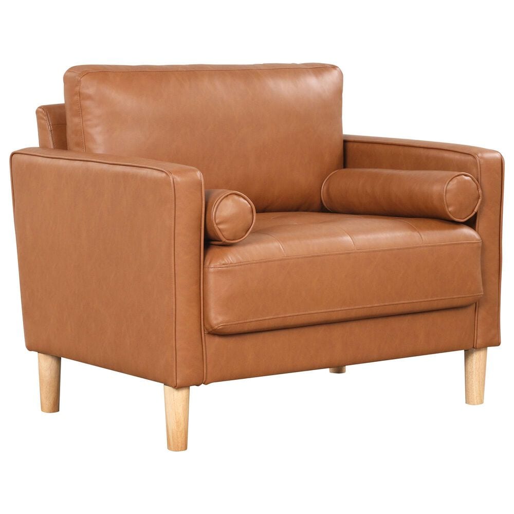 Lifestyle Solutions Langford Accent Chair in Caramel, , large