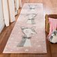 Safavieh Carousel 2"3" x 10" Pink and Ivory Kids Runner, , large