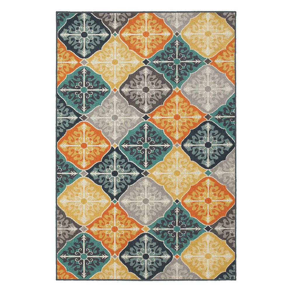 Oriental Weavers Hampton 2063X 1"10" x 7"6" Blue Runner, , large