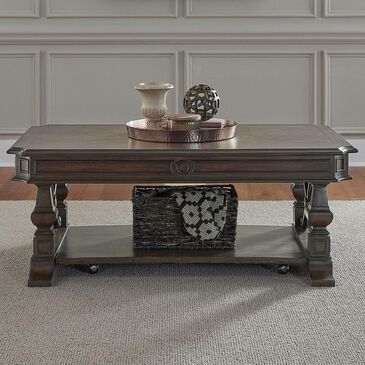 Belle Furnishings Provence Park Cocktail Table in Chateau Brown, , large