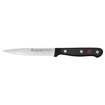 Wusthof Trident Gourmet 4.5" Utility Knife in Stainless Steel and Black, , large
