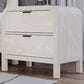 Urban Home Drake 2 Drawer Nightstand with USB Charging in Sugar, , large