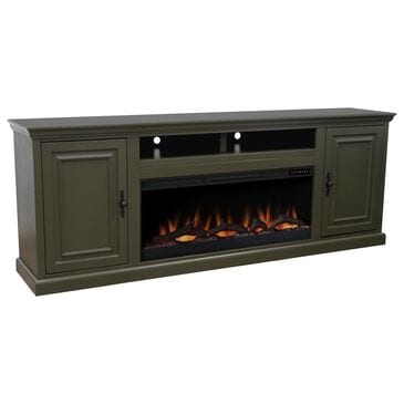 Legends Home Kensington 86" Fireplace Console with Fireplace Insert in Shadow Grove, , large