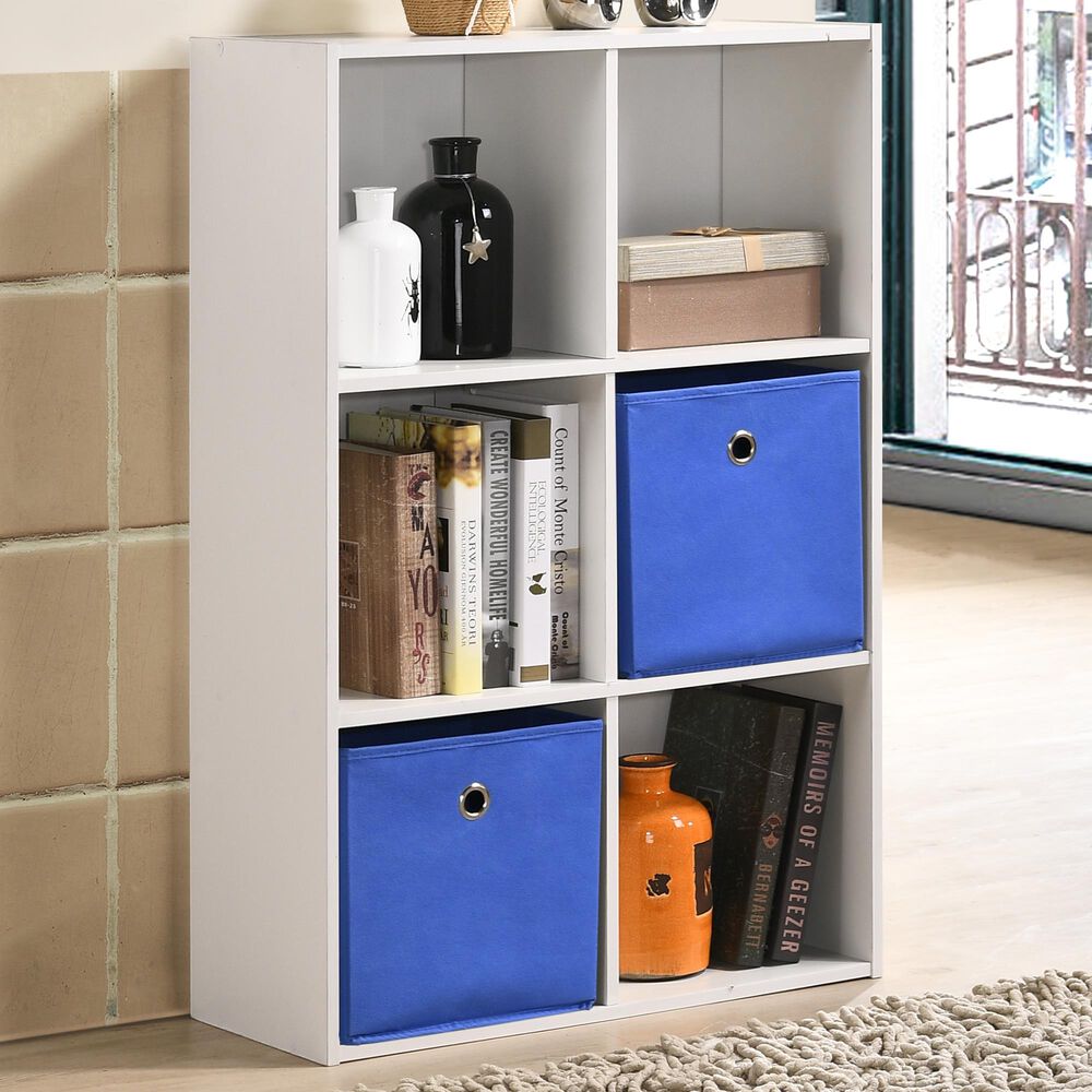 Tiddal Home Royal 6-Cube Organizer in White, , large