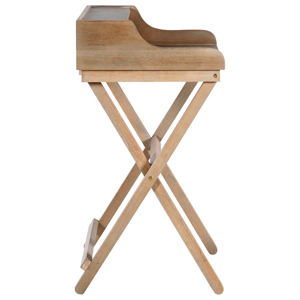 Linon Home Decor Coy Folding Desk in Brown, , large