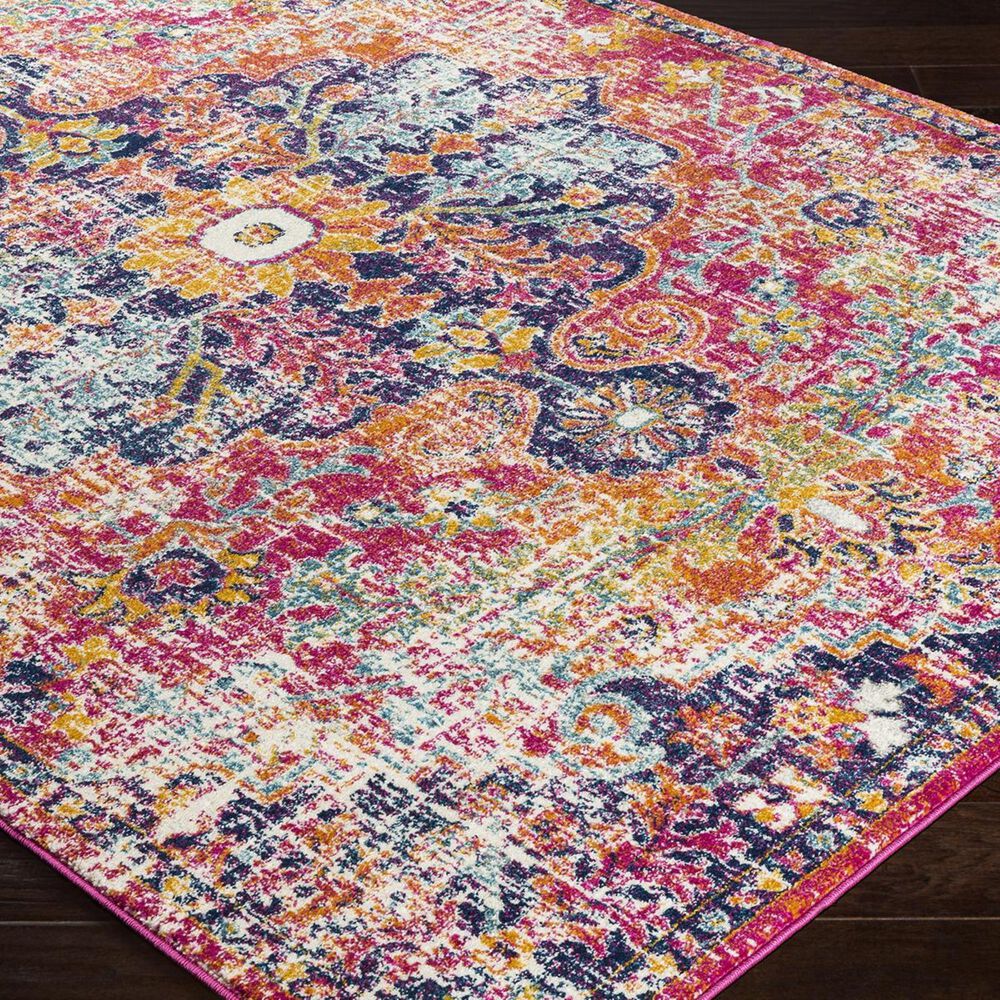 Surya Harput HAP-1062 7&#39;10&quot; x 10&#39;3&quot; White, Saffron and Teal Area Rug, , large