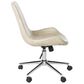 Safavieh Fletcher Swivel Office Chair in Beige/Chrome, , large