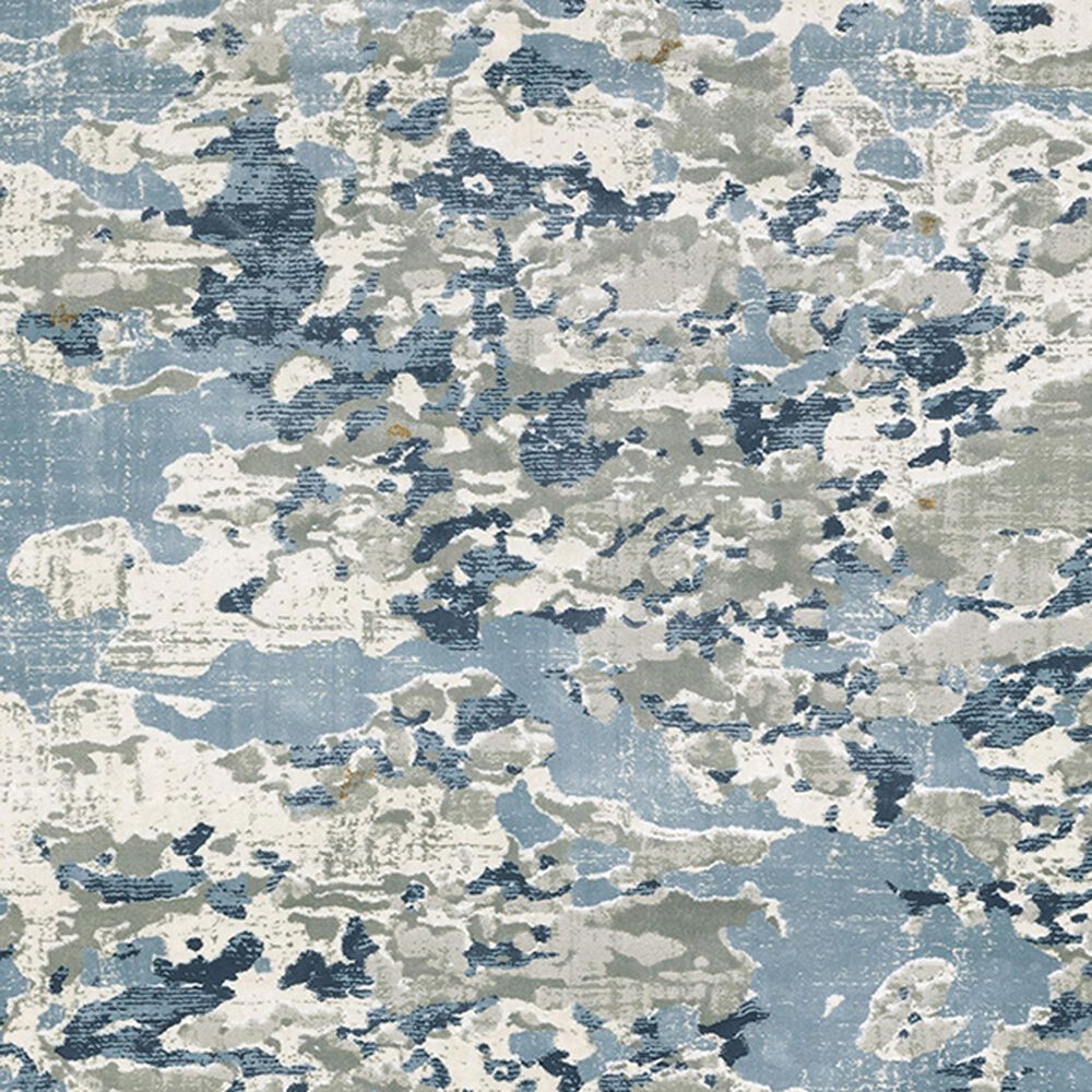 Oriental Weavers Easton Abstract Blues 3&#39;3&quot; x 5&#39; Grey Area Rug, , large