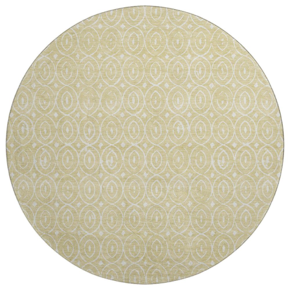 Dalyn Rug Company The Reserve TR12 Wheat 8" Round Indoor/Outdoor Area Rug, , large