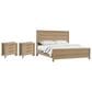 Emerald Home Furnishings King Bed and Two Nightstands in Sand Dune, , large