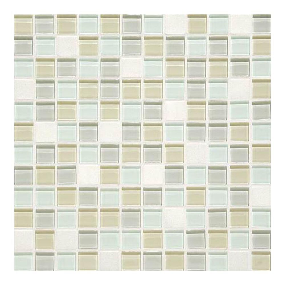Dal-Tile Mosaic Traditions Oasis 12" x 12" Glass and Stone Mosaic Sheet, , large