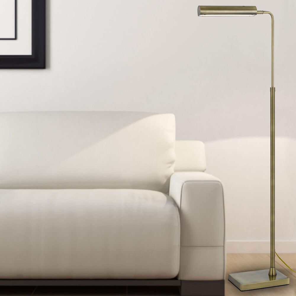 Cal Lighting Delray Floor Lamp in Antique Brass, , large