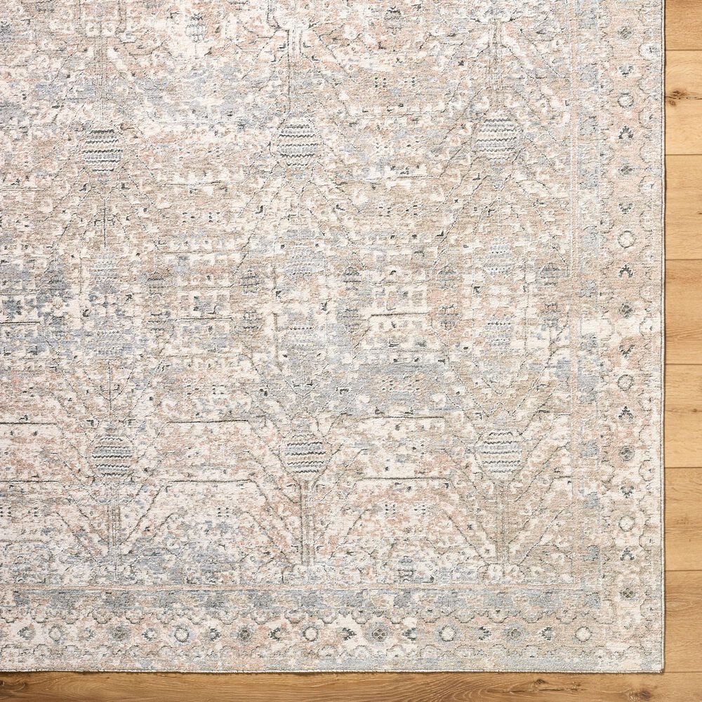 Surya Poetry Cream, Light Slate, Sage, Light Sage, Tan and Slate 6&#39;7&quot; x 9&#39;6&quot; Area Rug, , large