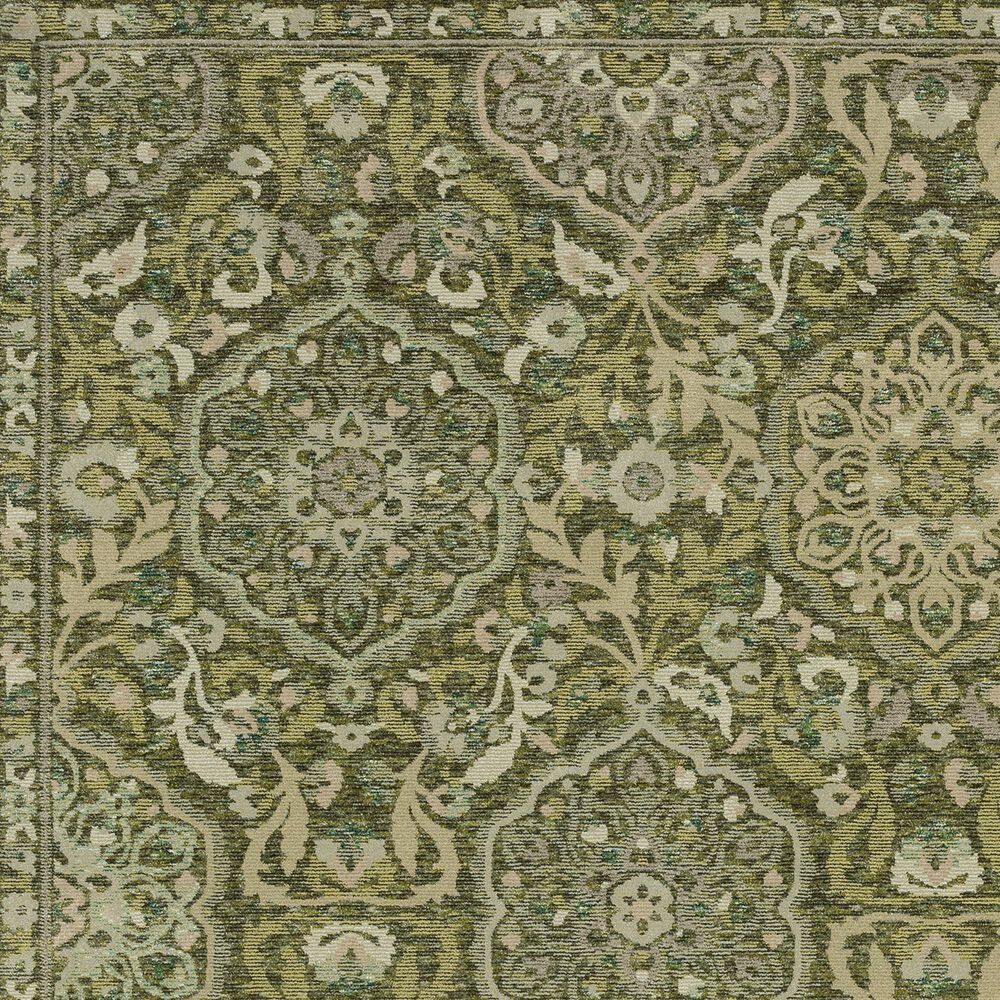 Oriental Weavers Andorra Green and Gold 6'7" x 9'6" Area Rug, , large