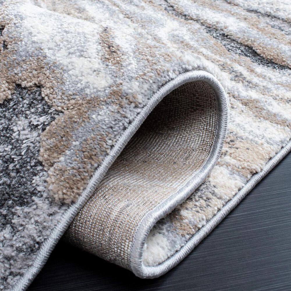Safavieh Cyrus Shag 2&#39;2&quot; x 9&#39; Beige and Grey Runner, , large