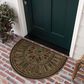 Mohawk Ornamental Estate Chestnut, Chocolate, Hazelnut, Stone, Grey and Olive 1"6" x 2"6" Indoor/Outdoor Door Mat, , large