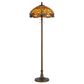 Cal Lighting 60" Tiffany Floor Lamp in Antique Brass, , large