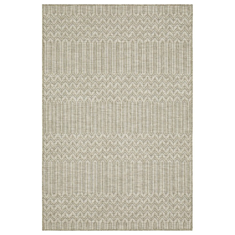 Oriental Weavers Tortuga TR09A 5"3" x 7"3" Beige and Black Area Rug, , large