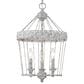Golden Lighting Ferris 3-Light Pendant in Oyster, White and Gold, , large
