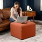 Jaxx Monroe Medium Ottoman in Canyon Orange, , large