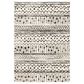 Oriental Weavers Georgia Tribal 8826E 5"3" x 7"3" Ivory and Black Area Rug, , large