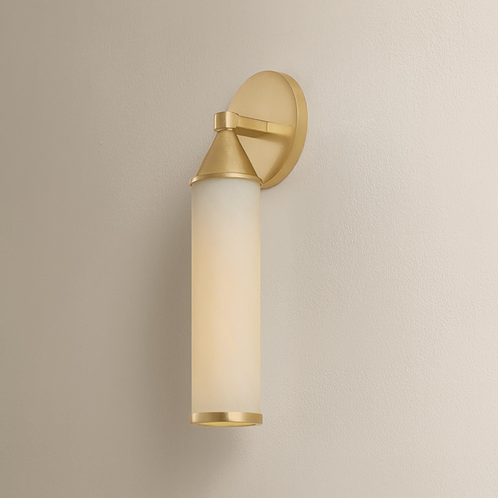 Mitzi Lighting Zinnia 1-Light Wall Sconce in Aged Brass